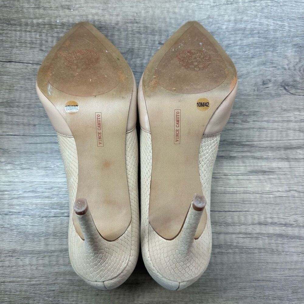 Vince Camuto~Women’s~”Airmosah”~ Beige Heels Stiletto Pump~Size 10 - Picture 9 of 10